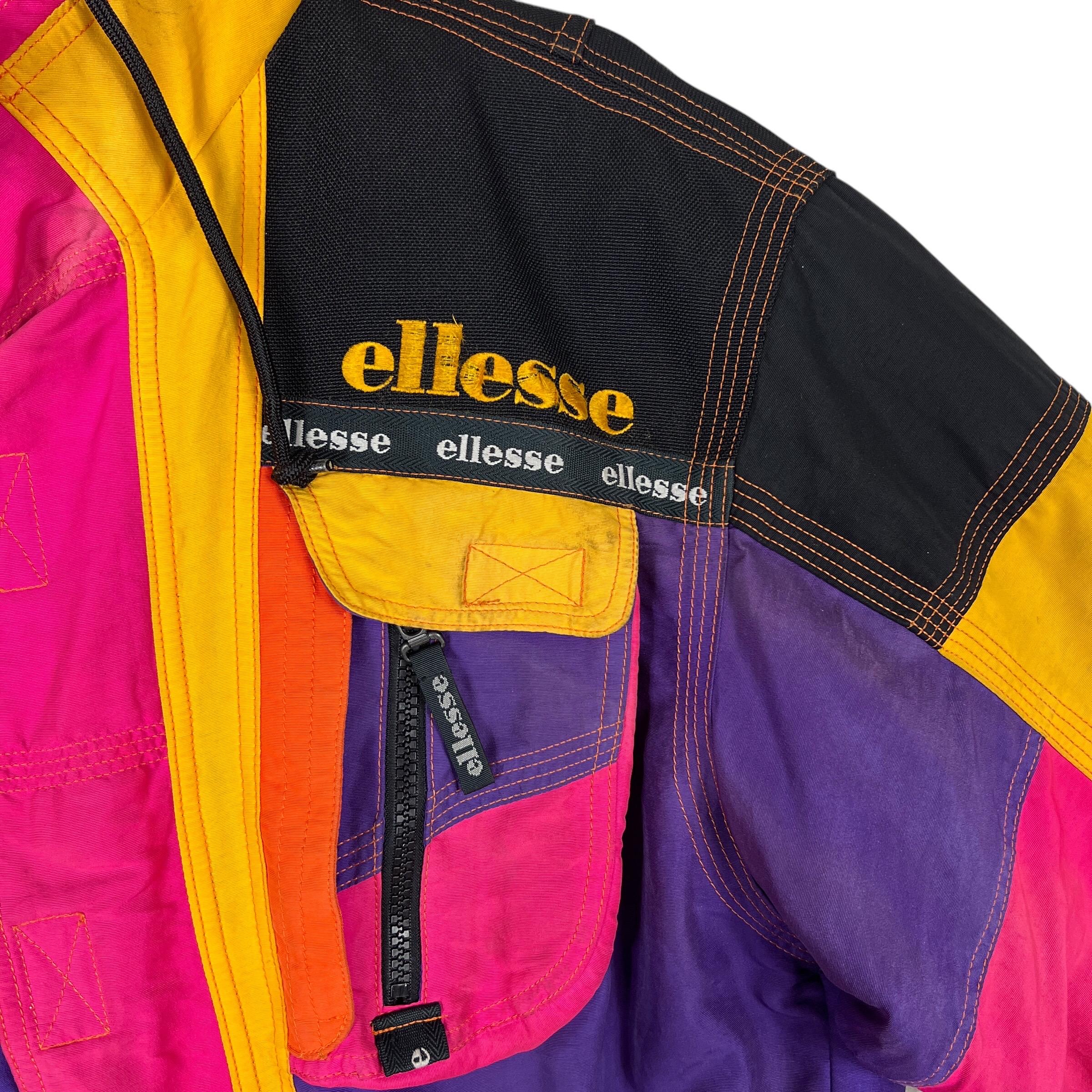 90s Vintage Ellesse Vertical Dive Multi Colour Ski Astro Jacket - Etsy