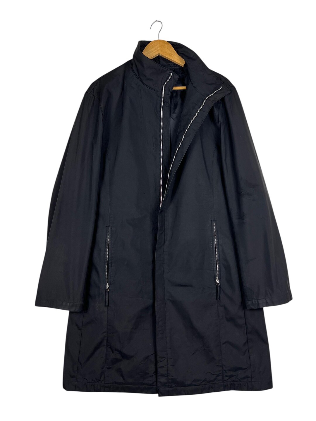 Vintage Jean Paul Gaultier Insulated Nylon Trench Coat Made in