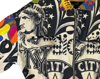 Rare Vintage 80s 90s Versace Jeans Couture Liberty New York