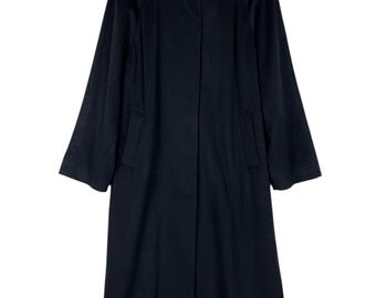 Les Copains X Loro Piana Fabric Wool Coat Real Fur Trim , Made In Italy - Size 42/11