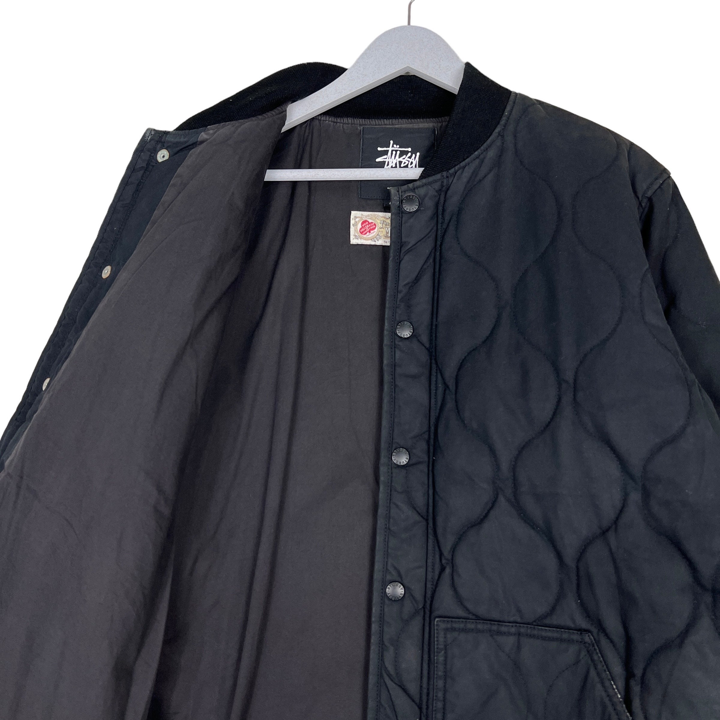 Stussy Quilted Bomber Style Jacket Size Large - Etsy