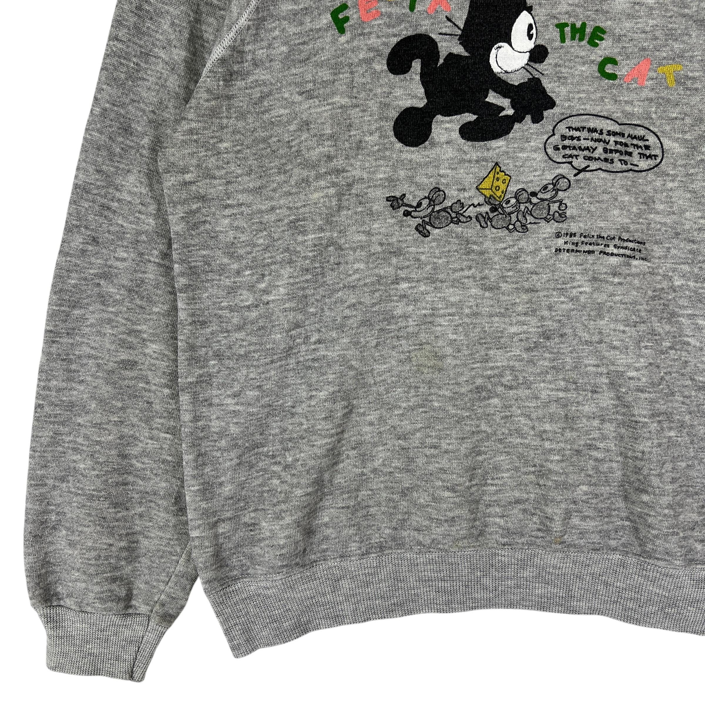Vintage 80s Felix the Cat X Levis Sweatshirt Made in Usa Size 