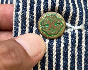 Vintage OshKosh B gosh Union Made Sanforized Chore Jacka - Storlek L