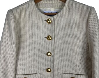 ジャケット・アウター 80s YVES SAINT LAURENT wool tweed jacket ✨ Vintage Yves Saint Laurent — 1980s ✨ Step into the 1980s with
