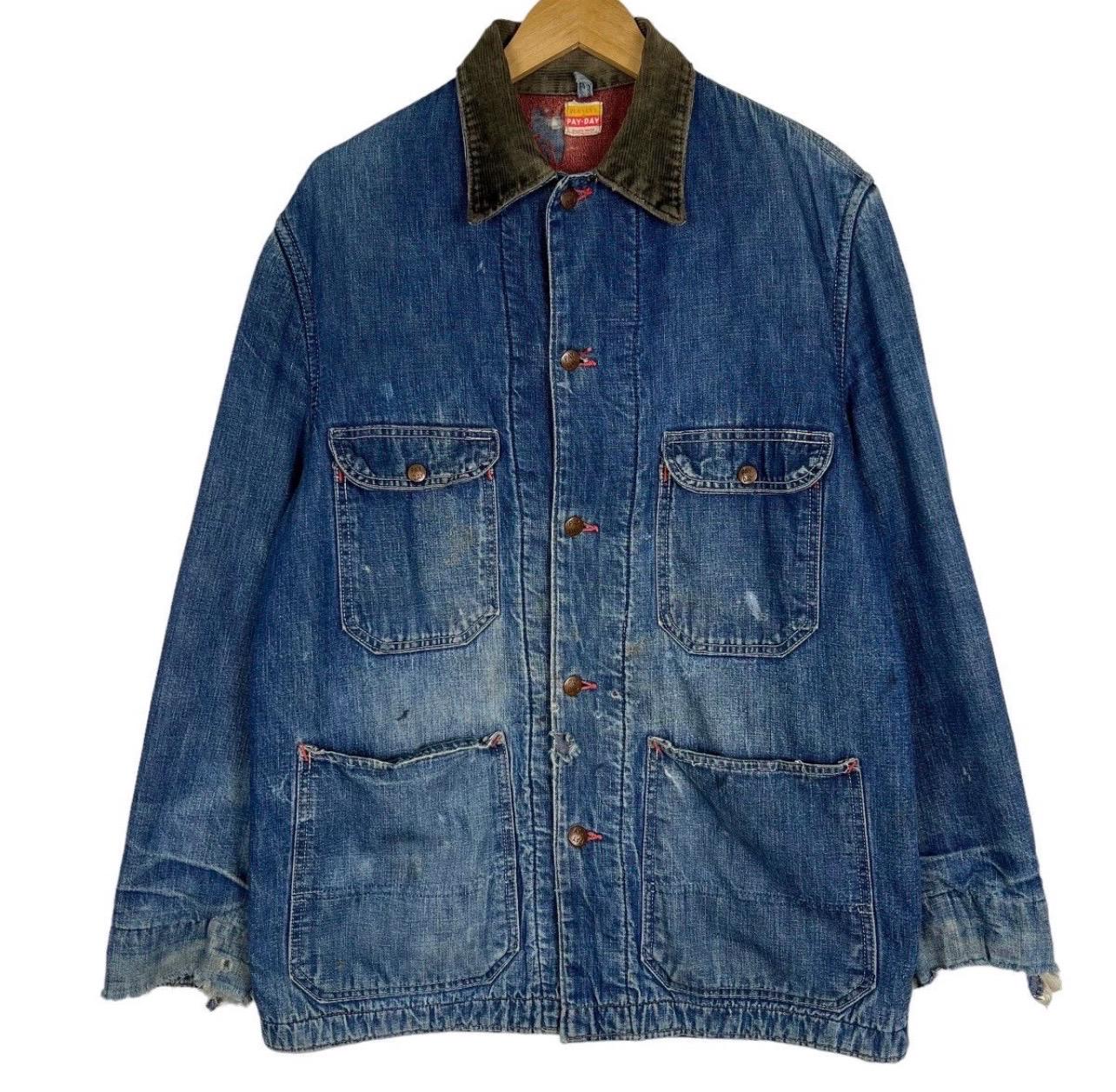 50s Vintage Pay Day Penny's Blanket Chore Jacket Payday Worker