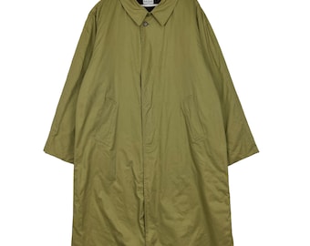 Vintage Paul Smith Single Button Trench Coat Quilted liner Size M