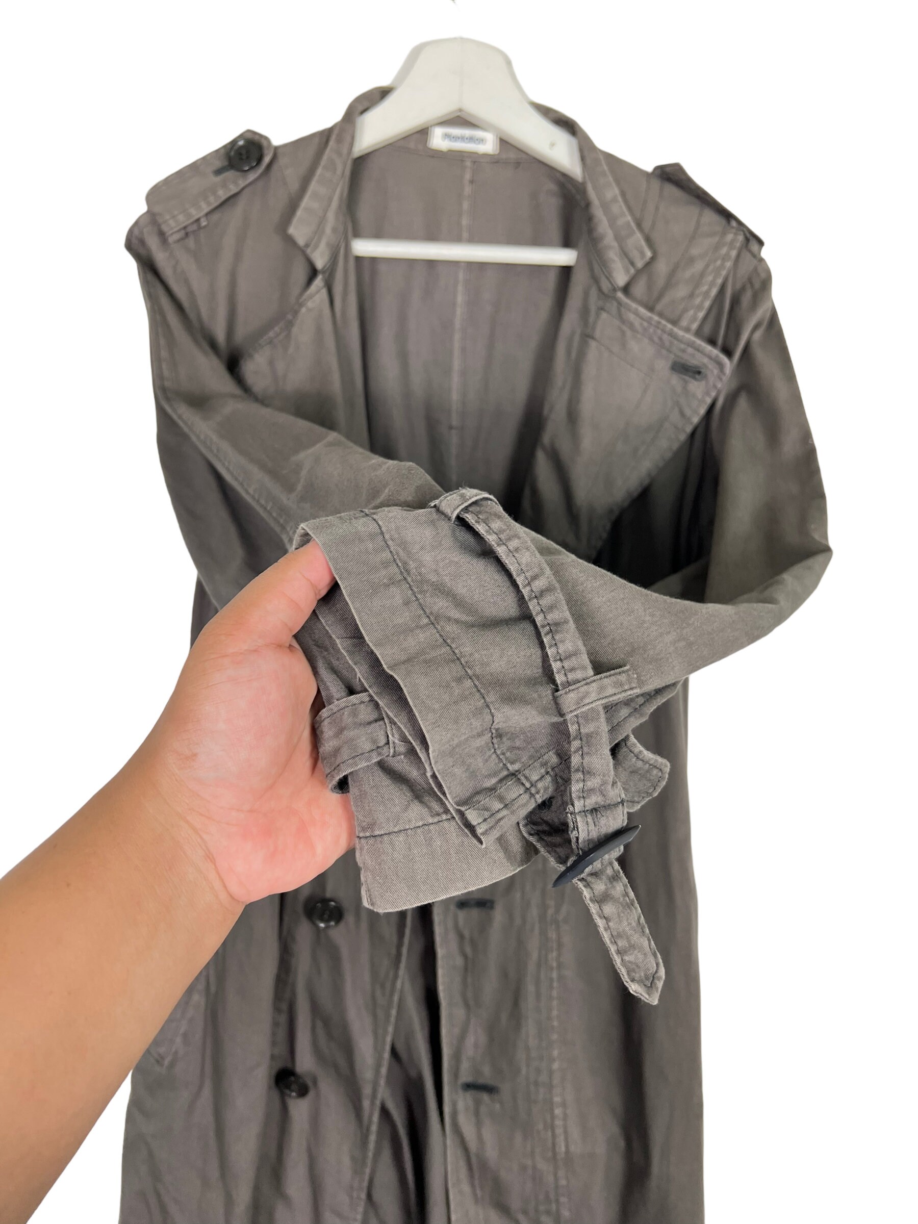 plantation イッセイミヤケ　ヴィンテージ　トレンチコート　古着　M ヴィンテージ プランテーション イッセイミヤケ トレンチコート サイズ