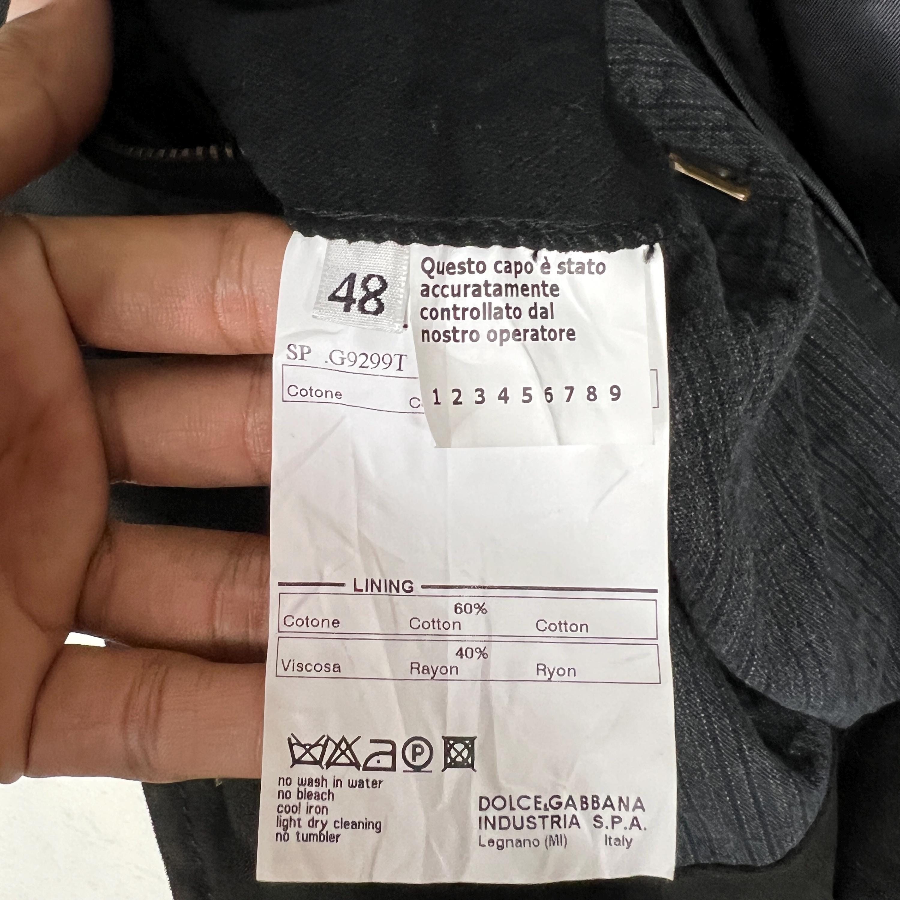 Vintage Dolce & Gabbana Moleskin Napoleon Military Jacket
