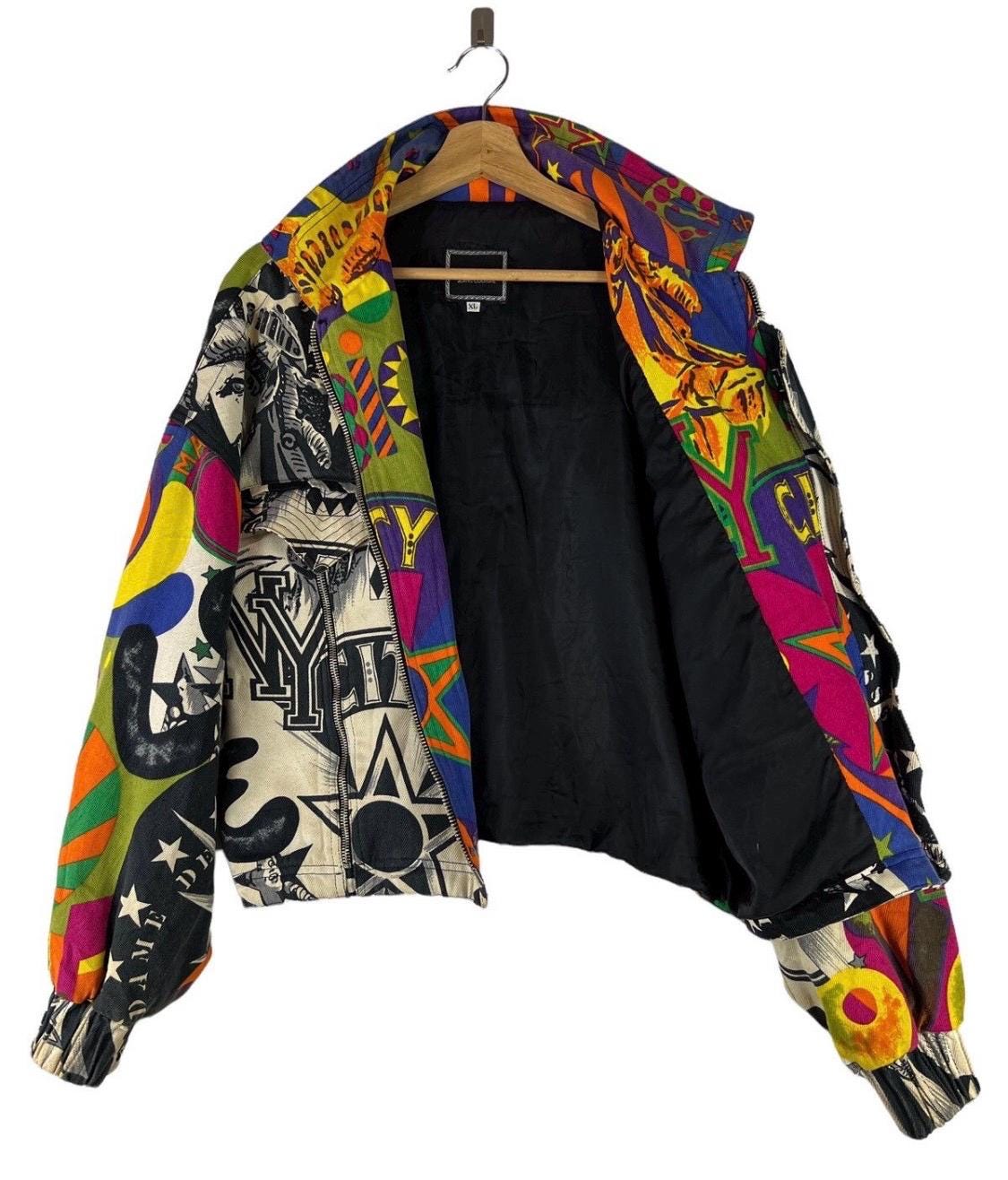 Rare Vintage 80s 90s Versace Jeans Couture Liberty New York