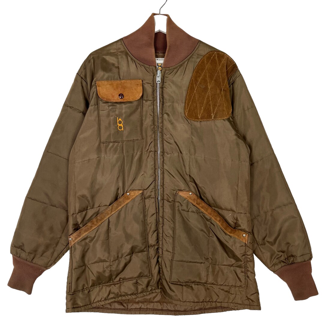 50s 60s Vintage Bob Allen Quilted Hunting Shooting Jacket Made in