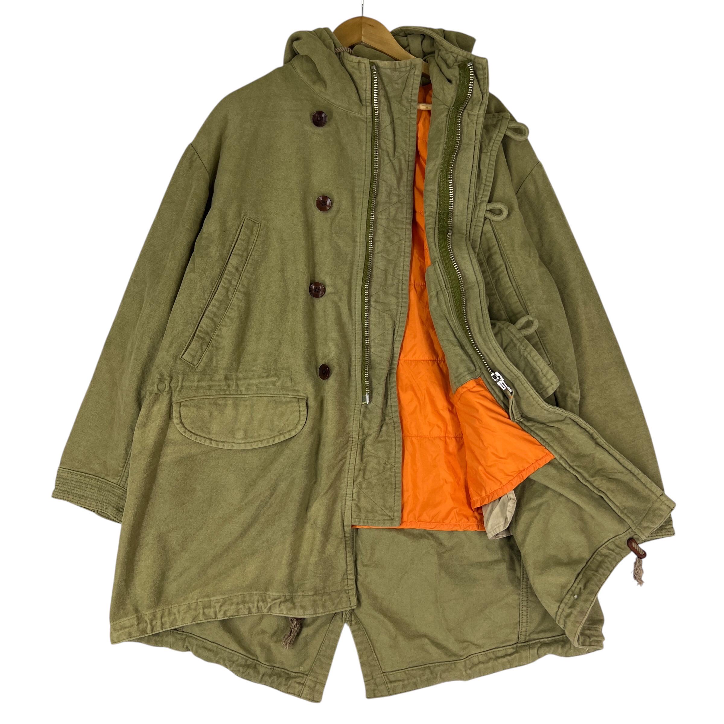 Vintage Umii 908 45rpm Moleskin Hoodie Parkas Jacket Made in