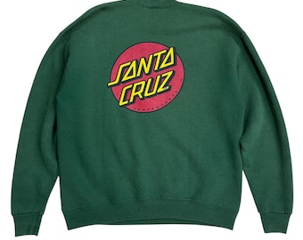 90s Santa Cruz Skateboards Classic Big Logo Sweatshirt Made In Usa size M