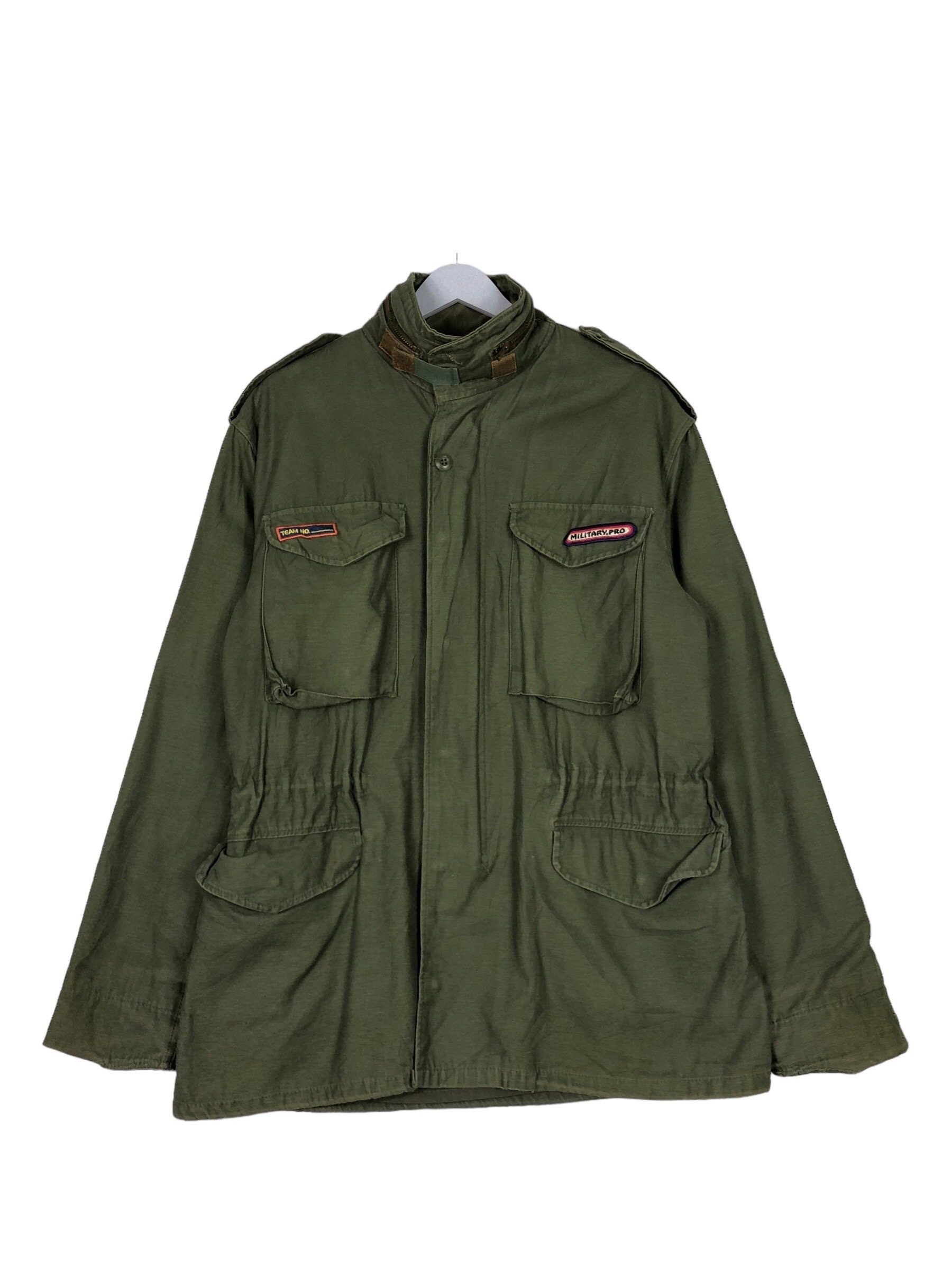 【新品】SIMPLE PROJECT \"NYLON M65 JACKET\" Alpha Industries 1970s M65 Jacket. Scovill Zipper, Old Stock