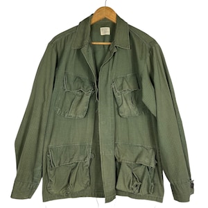 Vintage Us Army Jungle Fatigue Ripstop Poplin Og 107 Jacket Size