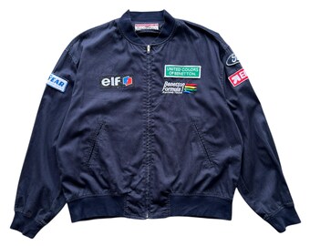 Vintage Benetton Formula 1 Racing Bomber Jacket - Made in Italy