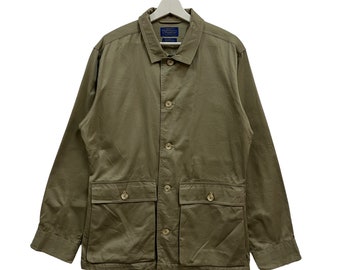 Vintage Pendleton Country Safari Hunter Khaki Jacket Made In Usa - Size S