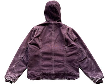 Vintage Carhartt Sherpa Lined Sandstone Sierra Crop Jacket in a