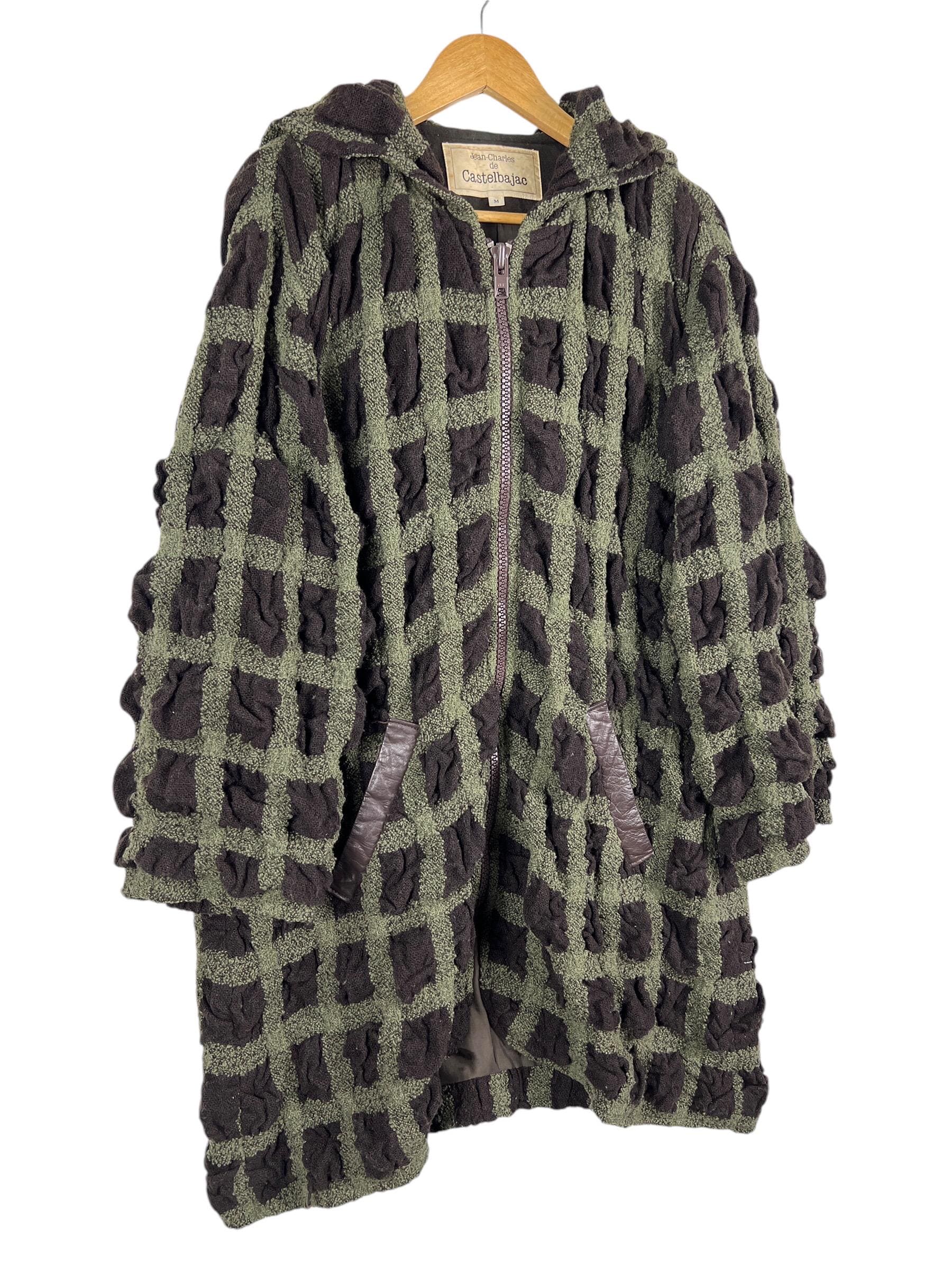 Rare Vintage 80s 90s Jean Charles De Castelbajac Wool Check Rhytm