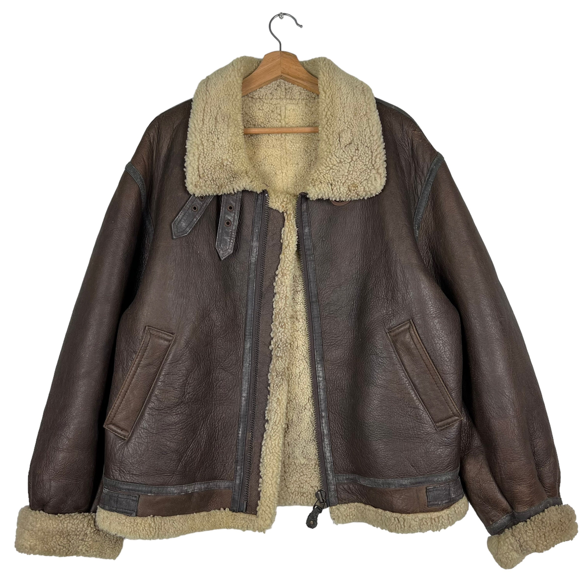 Pick Rare Vintage B-3 Tipicosi Shearling Us Air Force Leather