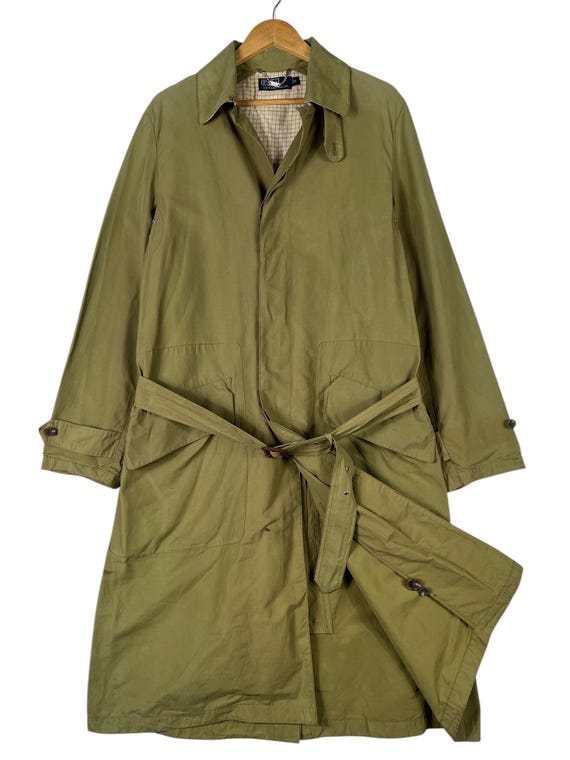 Vintage Polo Ralph Lauren Trench Coat With Belted Size S - Etsy