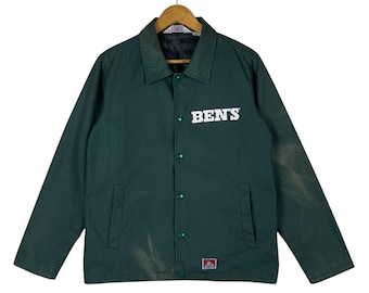 Vintage Ben Dyed Sunfaded Davis Worker Jacket: Cafe Racer Moto Style, Size S