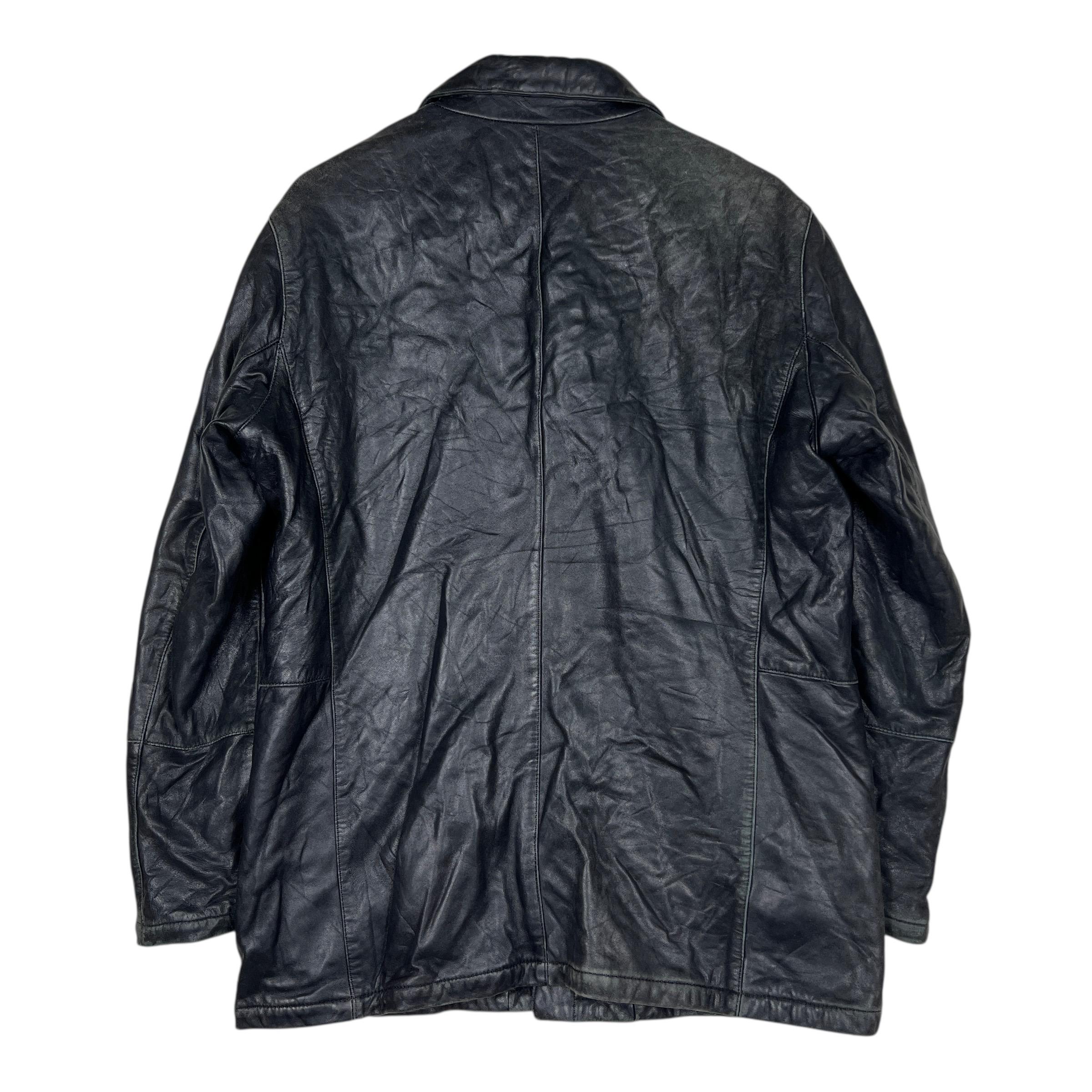 Vintage Giorgio Armani Lamb Leather Jacket – Made in Italy, Size