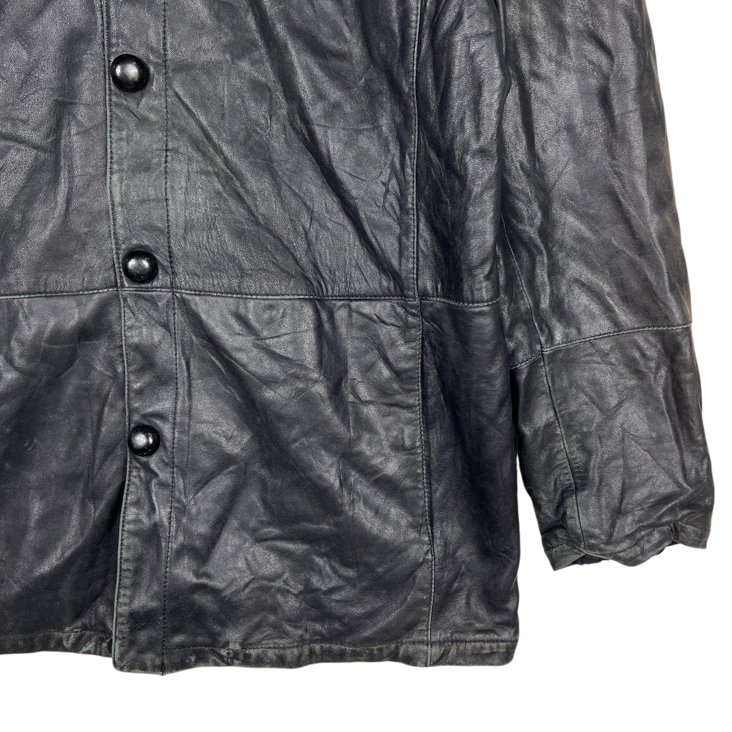 Vintage Giorgio Armani Lamb Leather Jacket – Made in Italy, Size