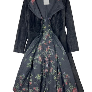 Vintage Yohji Yamamoto Cowhide Button less Dress Long Coat Made In Japan Size S/1