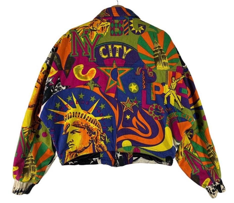 VERSACE ビンテージ ショート丈 ジャケット 1990s 80s Rare Vintage 80s 90s Versace Jeans Couture Liberty New York