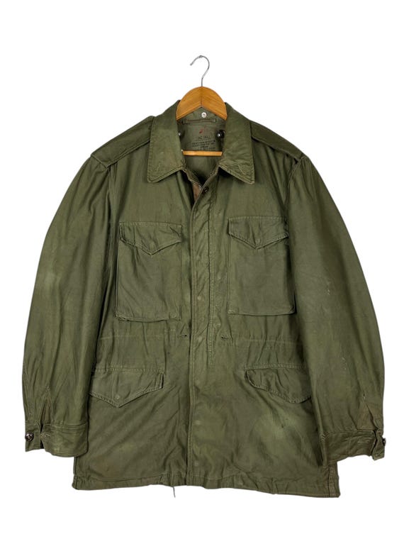 50s Vintage M-51 Field Military Jacket Us Army Conmar Zipper