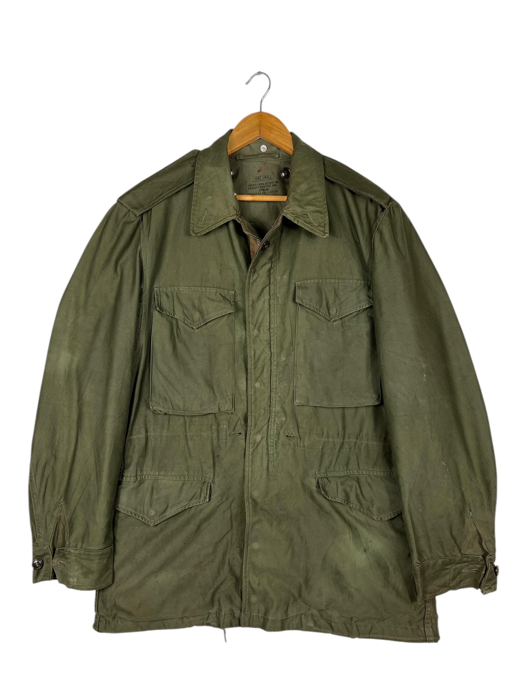 50s Vintage M-51 Field Military Jacket Us Army Conmar Zipper