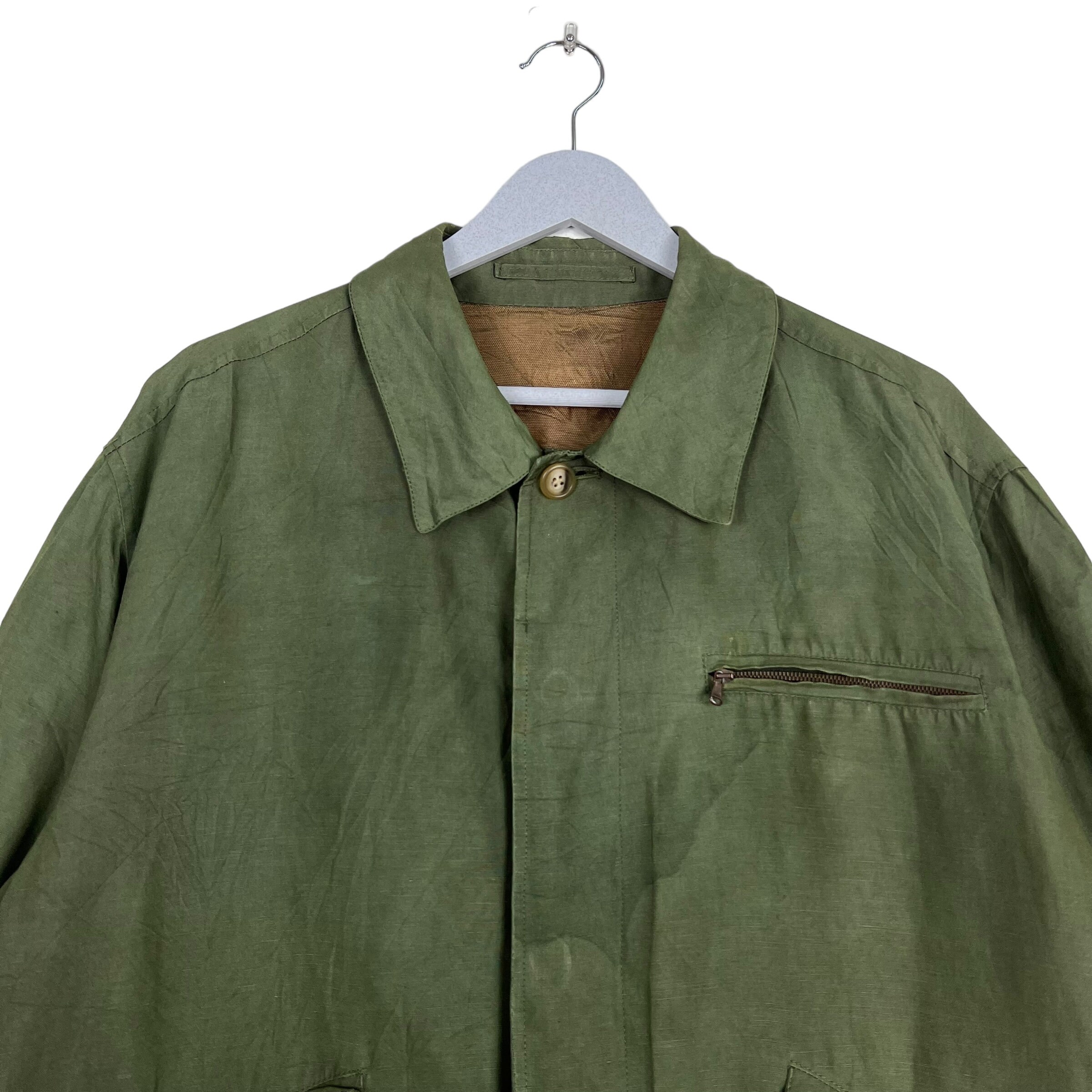 ジャケット・アウター 90s dunhill linen jacket ma-1 italy made 90s dunhill linen jacket ma-1 italy made