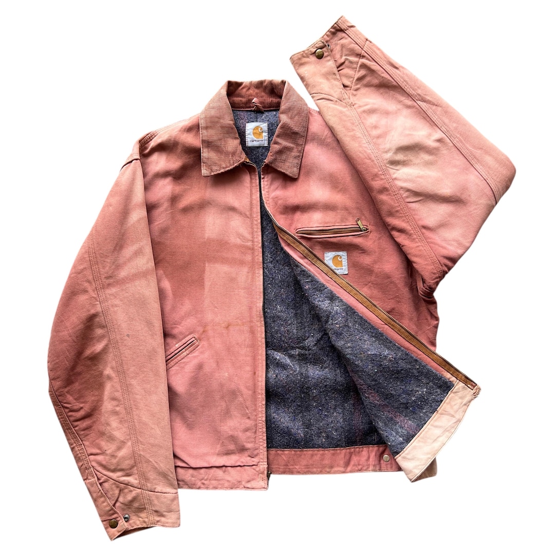 80年代ヴィンテージ カーハート デトロイト ジャケット：サンフェード