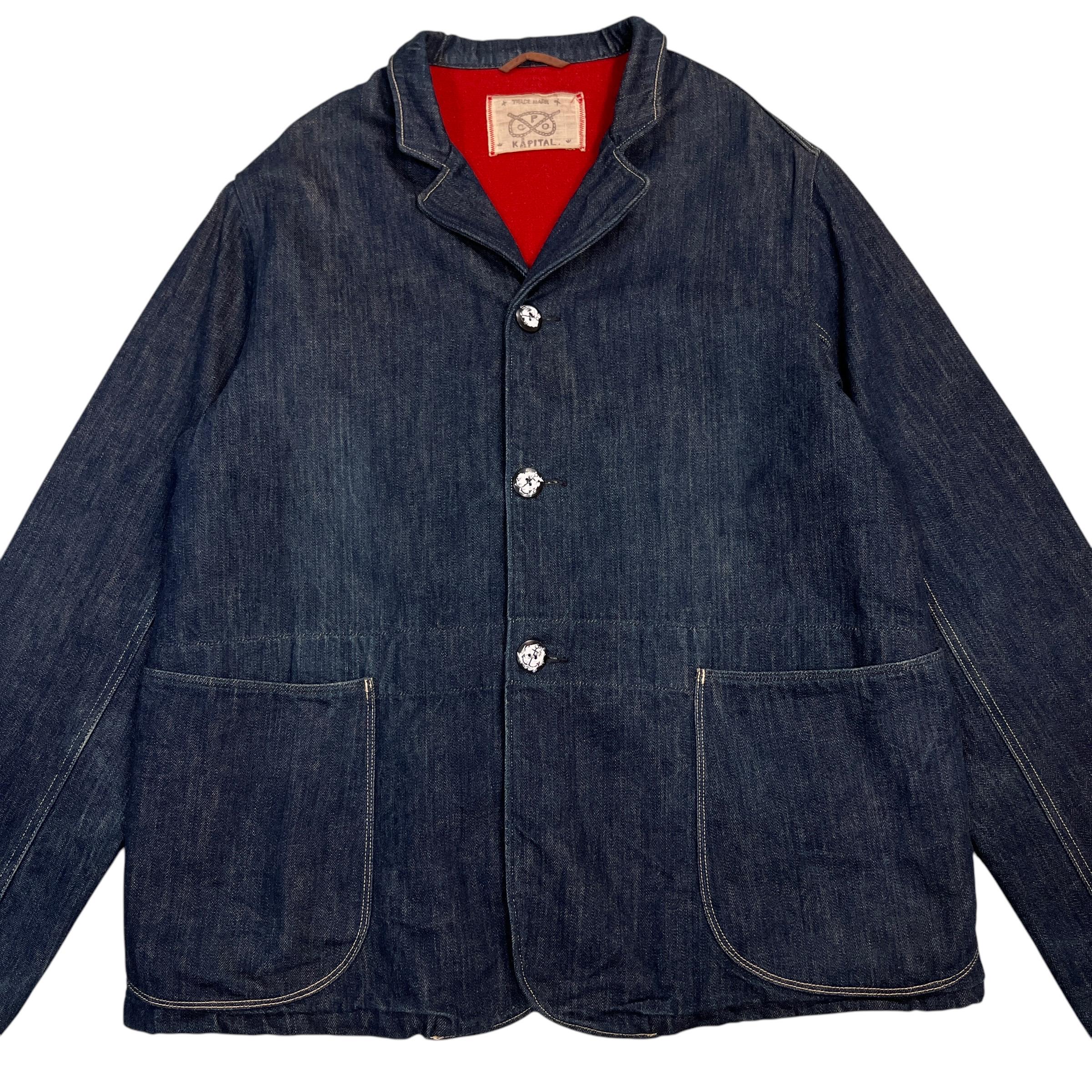 Kapital coverall jacket blanket ネイビー Kapital coverall jacket blanket ネイビー - メルカリ