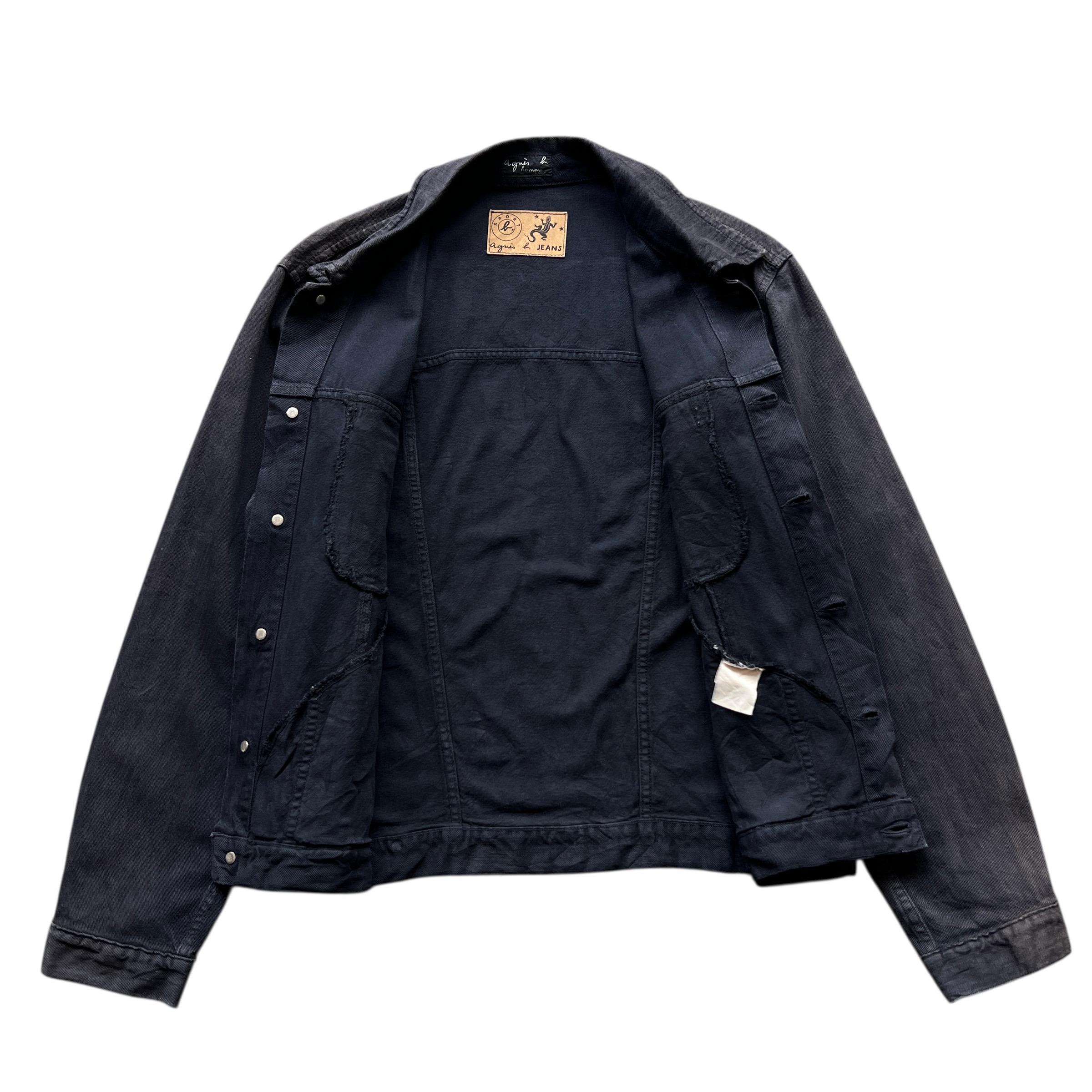 90's agnes b. Vintage Cow Leather Coat Agnes b leather jacket - Gem