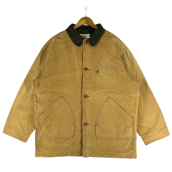 Vintage 80s 90s LL Bean Safari Hunting Chore Jacket Made in