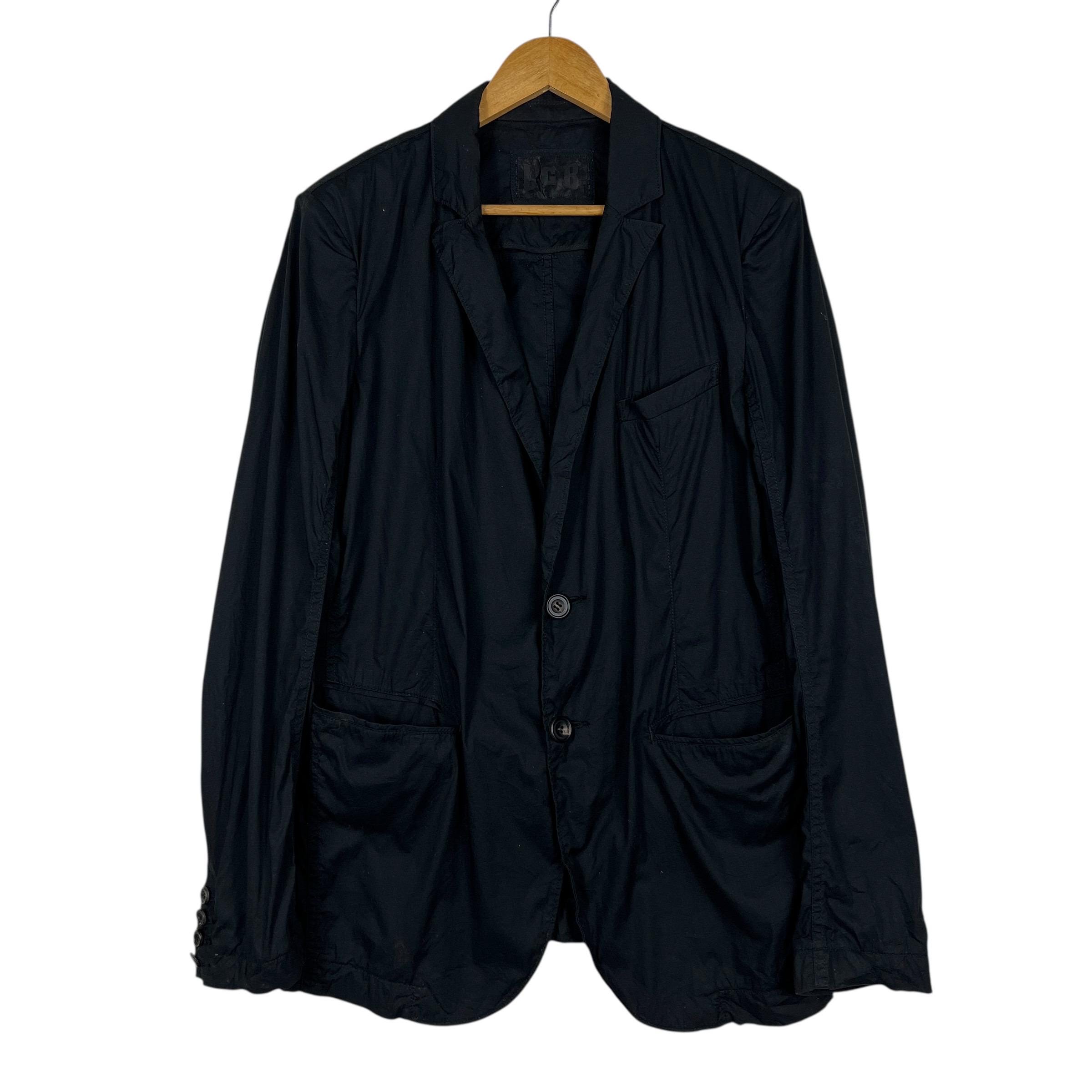 L.G.B. Le Grand Bleu Maniac (LGB) Black Puckering Jacket Avant