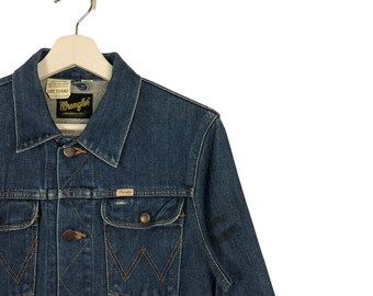 Vintage Wrangler Lot 124MJ Denim Trucker Western Jacket Made in