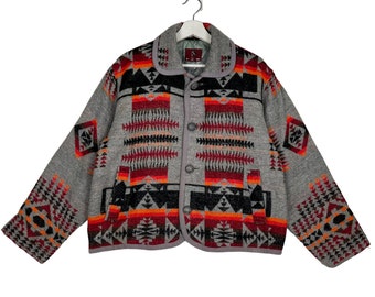 PICK!! Indiantools motive native aztec navajo crop top jacket size Medium on tag