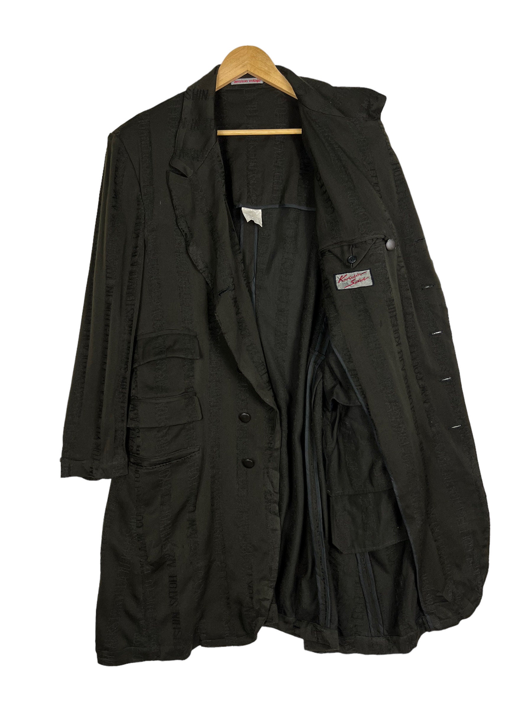 80s〜90s arrston volaju maxi coat Vintage 1986 Arrston Volaju Double Breasted Coat – Japanese