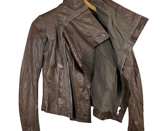 Vintage Rick Owens Boho Rider Motorcycle Leather jacket