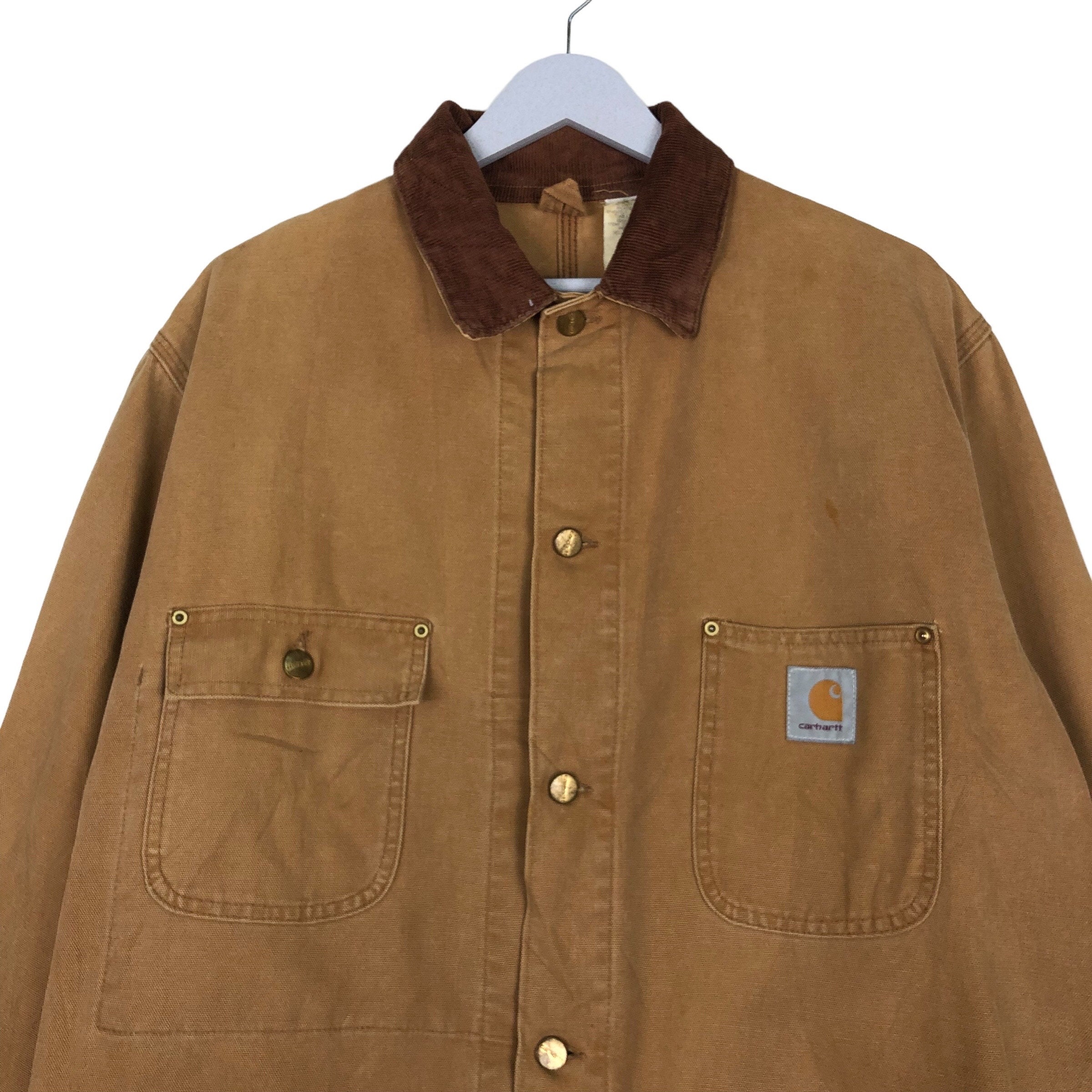 Vintage Carhartt Chore Jacket: 70s-80s Duck Canvas Workwear - Etsy