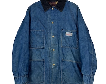 Vintage Carhartt Denim Chore Jacket - Blanket Lined Worker Coat