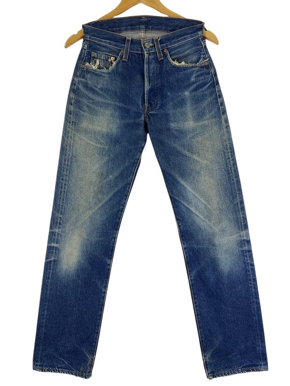 Vintage Levis 501 Big E Redline 555 Button Denim Jeans Made