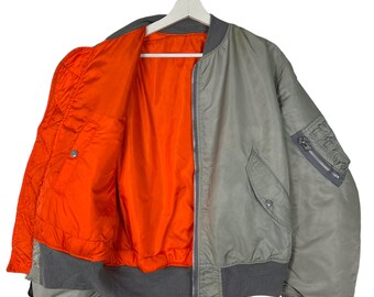 Vintage 80's Alpha Industries US Air Force Bomber Jacket Medium