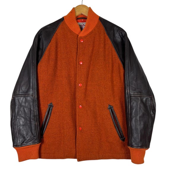 Vintage Paul Smith X Harris Tweed Varsity Bomber Jacket Size Vintage Paul Smith X Harris Tweed Varsity Bomber Jacket Size