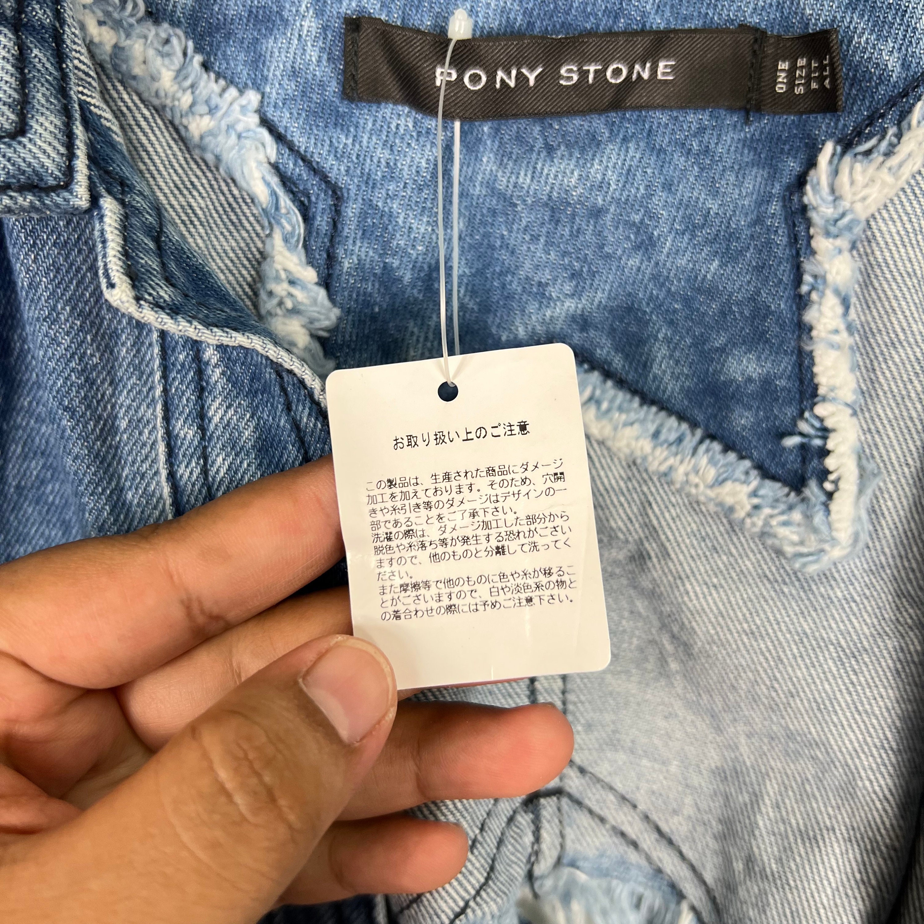 PONY STONE デニムジャケット　ハート PONY STONE デニムジャケット ハート PONY STONE デニム