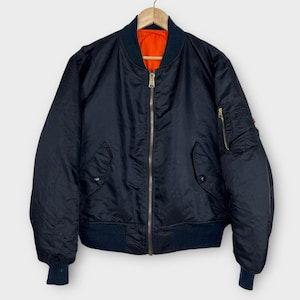 Chaqueta bomber reversible Pick" Vintage Black Pain Splash Alpha Riot Type Ma-1 - Talla L