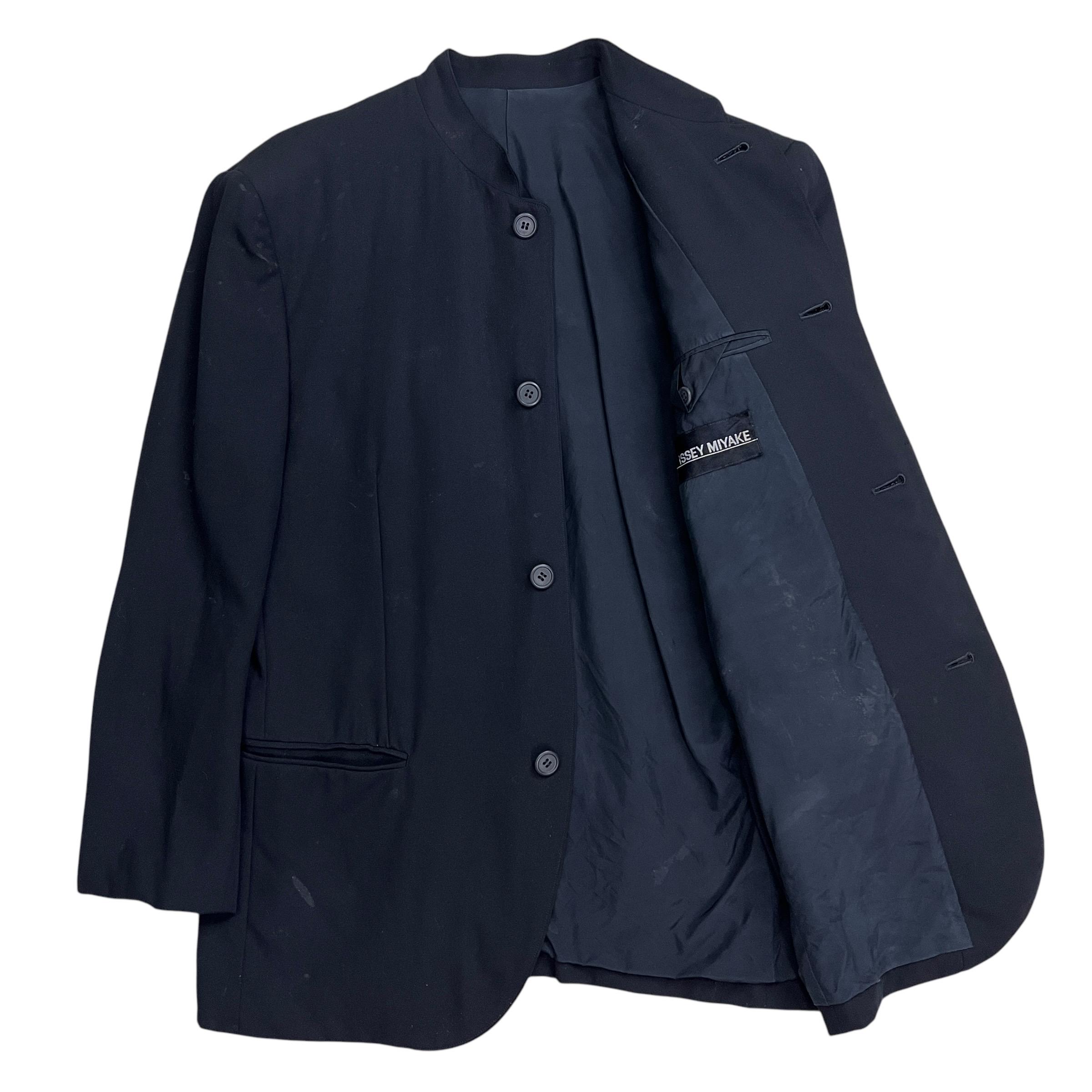 90s isssey miyake men mao collar jacket