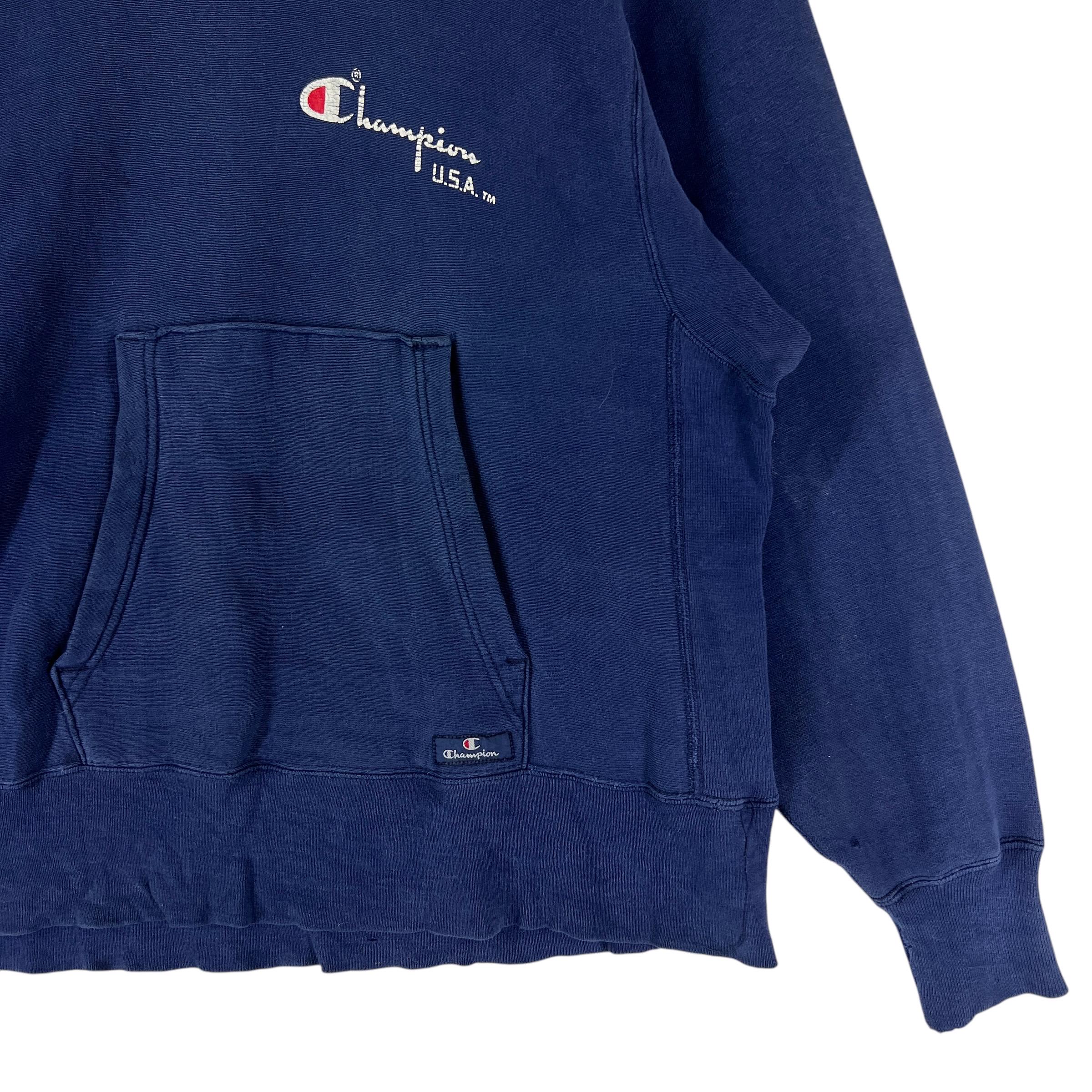 Vintage 80s Champion Reverse Weave Hoodie - Sunfaded USA Made - Etsy